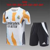 Kit Entrenamiento Real Madrid 2024/25 (Blanco con amarillo)-NIÑOS